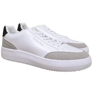 Calvin Klein Men Blaven Low Top Casual Sneakers SizeUS 12M Light Gray / White